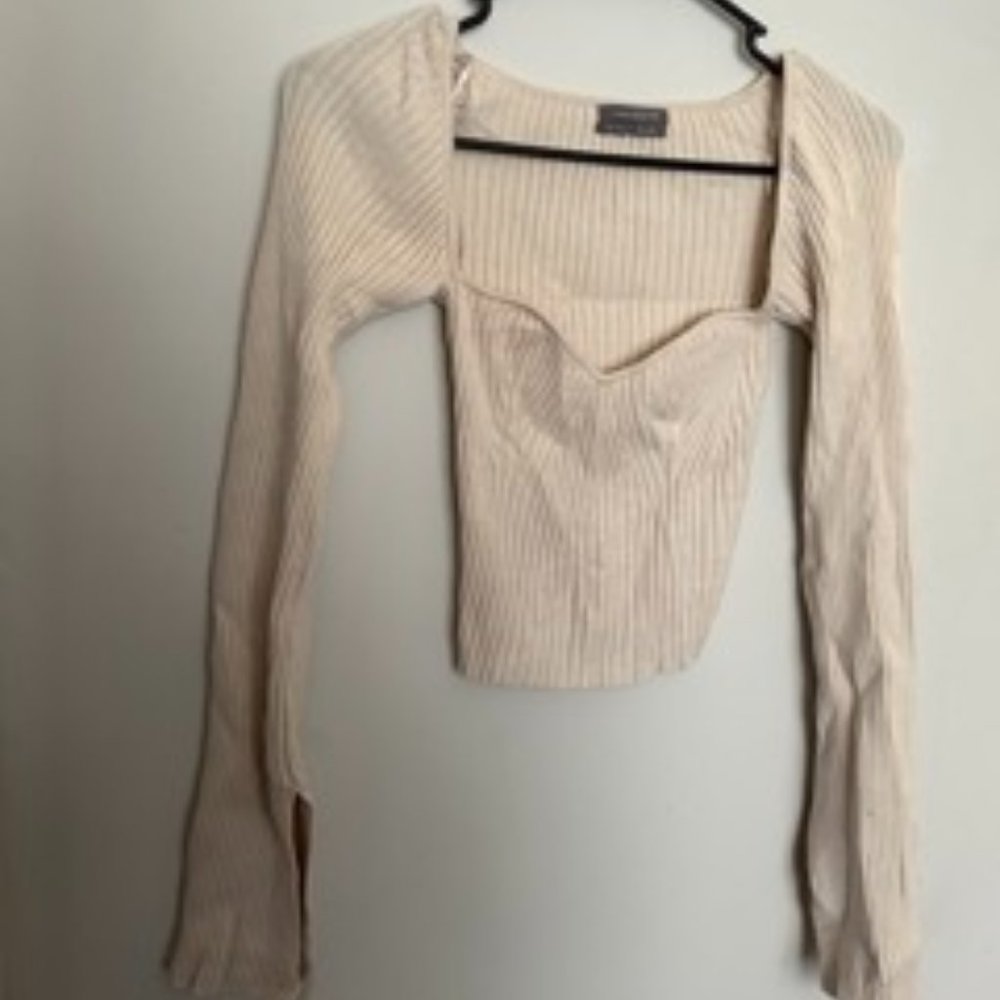 Urban Outfitters Sweetheart Neckline Crop Top - Small